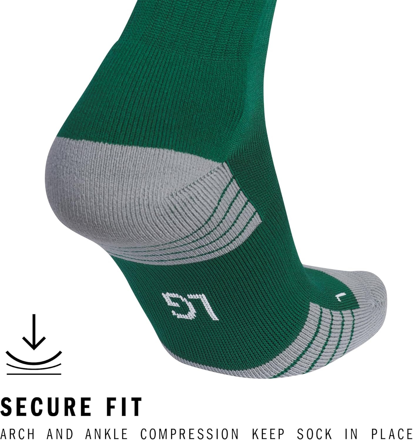 image:imageadidas Team Speed 3 Soccer Socks 1PairDark GreenWhite20