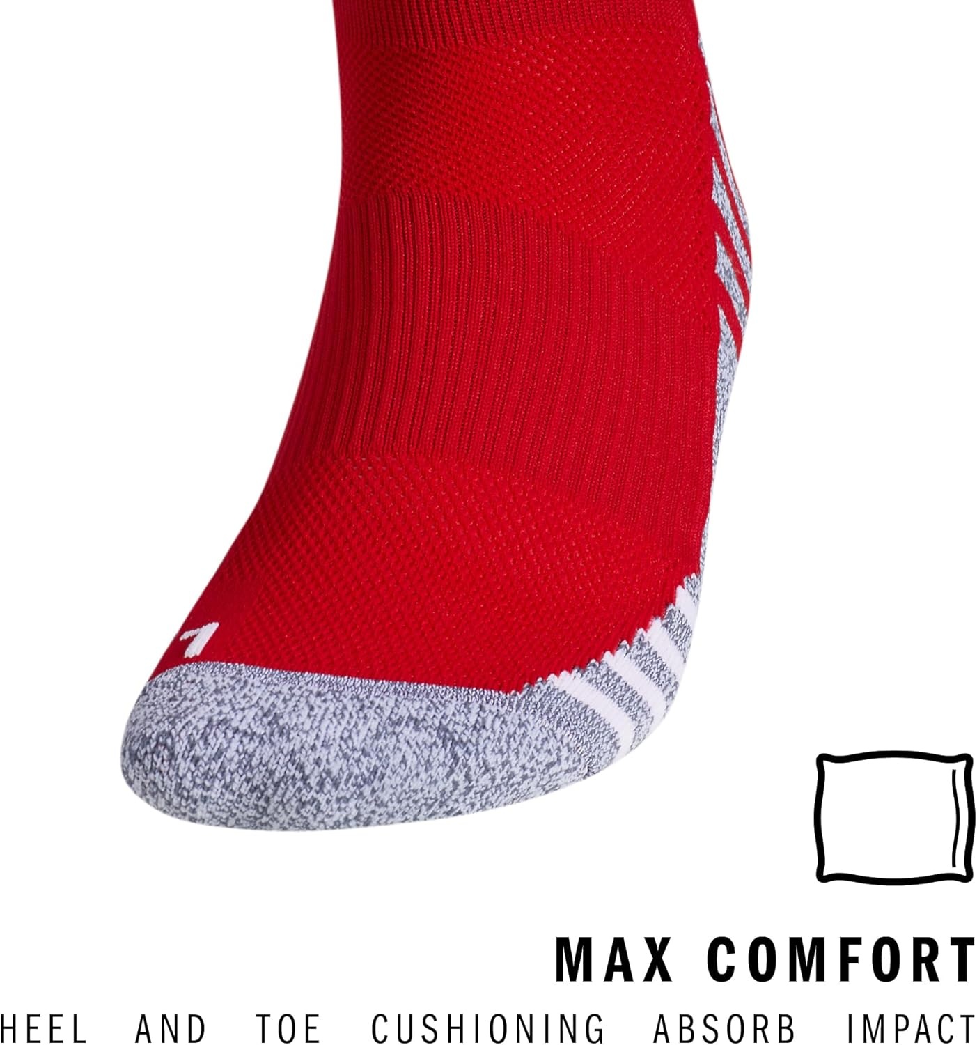 image:imageadidas Team Speed 3 Soccer Socks 1PairTeam Power RedWhite