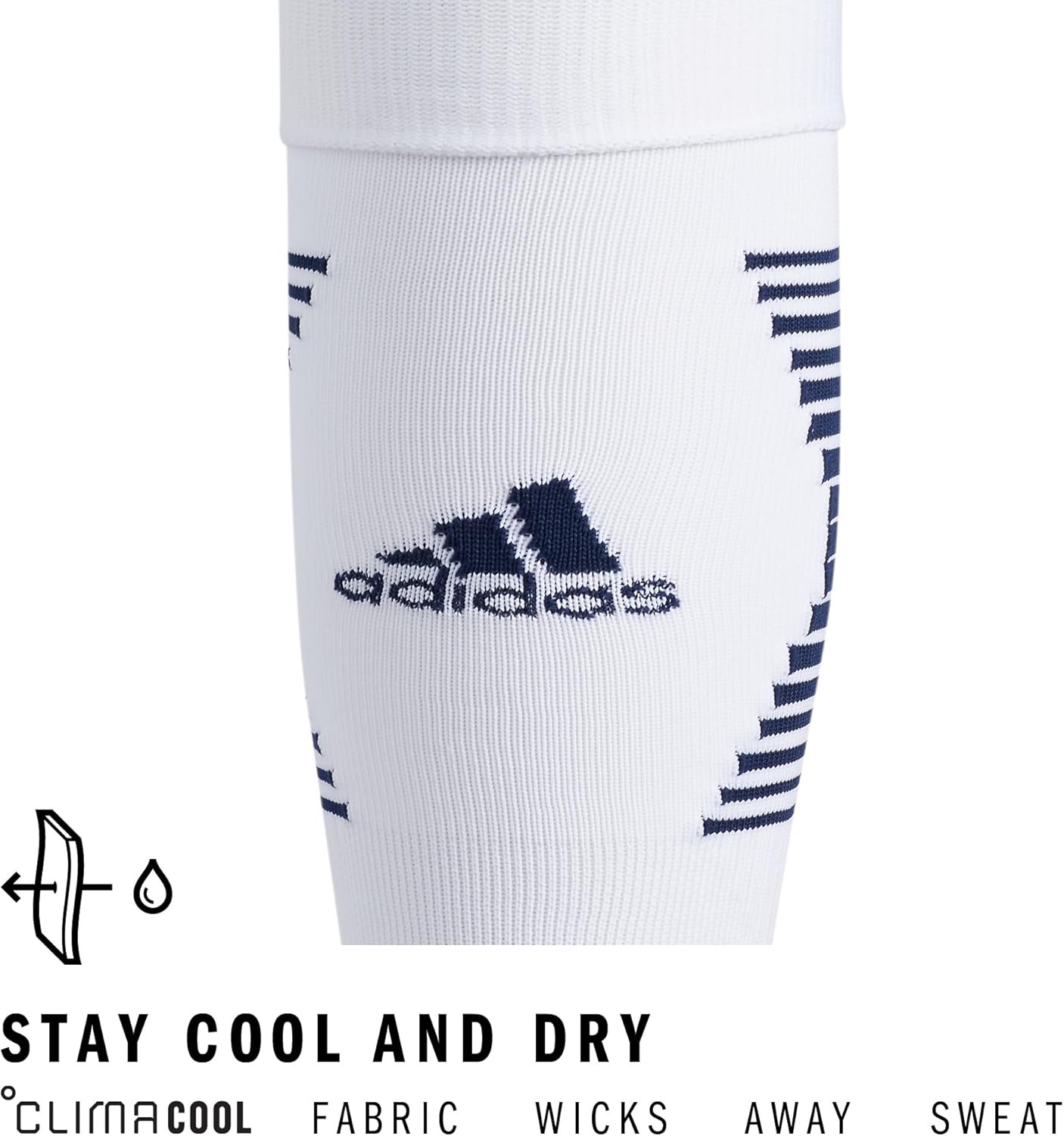 image:imageadidas Team Speed 3 Soccer Socks 1PairWhiteTeam Navy Blue