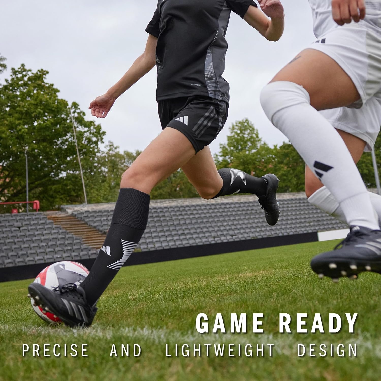 image:imageadidas Team Speed 3 Soccer Socks 1PairWhiteTeam Power Red