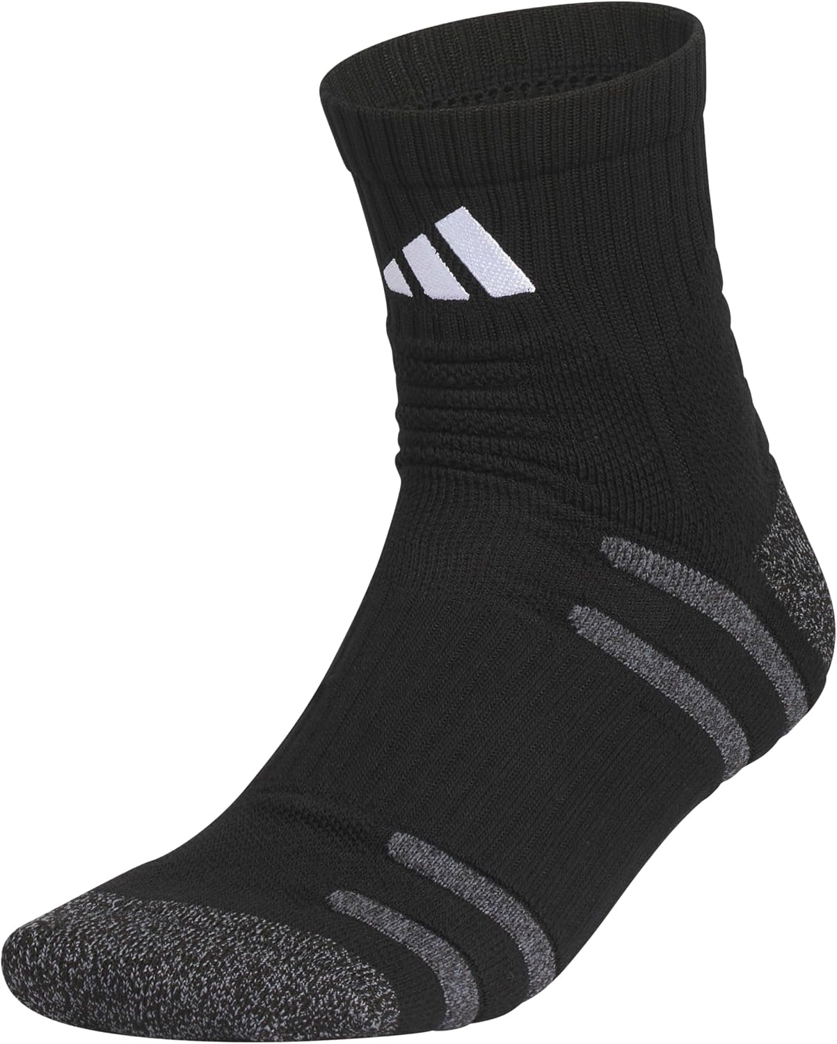 image:imageadidas Unisex 5Star Socks 1 Pair for Training and Multiple SportsBlackWhiteOnix Grey3