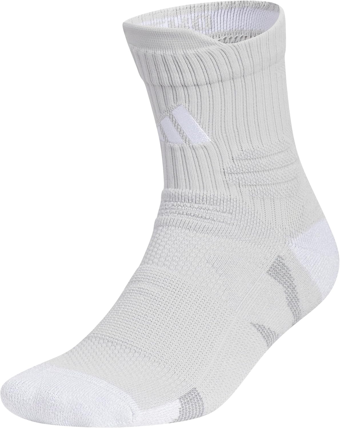 image:imageadidas Unisex Adizero Football Socks 1 PairTeam Light GreyWhiteGrey3