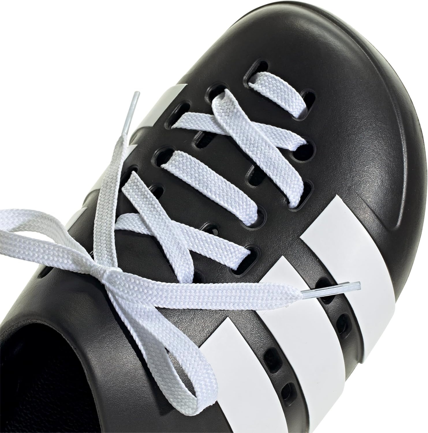 image:imageadidas Unisex Adult Adilette Clog 20 ClogsBlackWhiteBlackLace