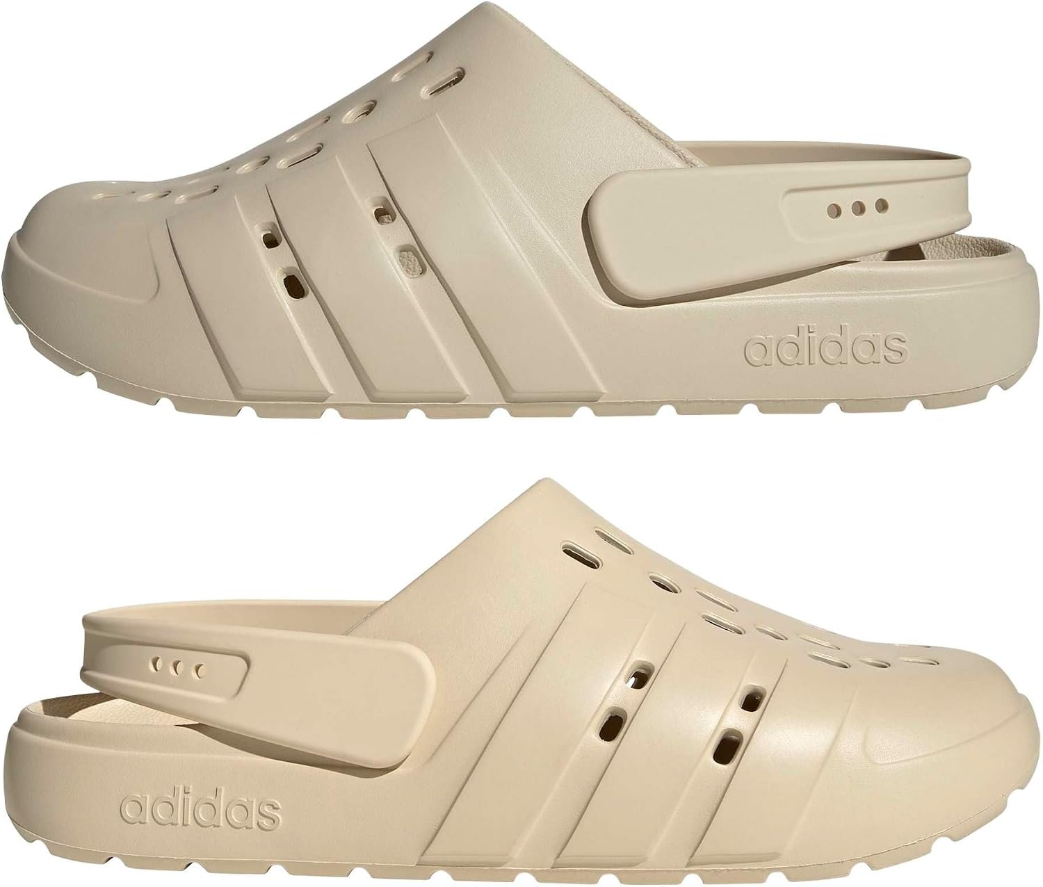 image:imageadidas Unisex Adult Adilette Clog 20 ClogsCrystal LinenCrystal LinenCrystal Linen