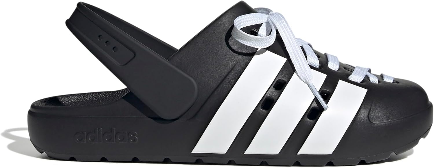 image:imageadidas Unisex Adult Adilette Clog 20 ClogsLacesCore BlackWhiteCore Black
