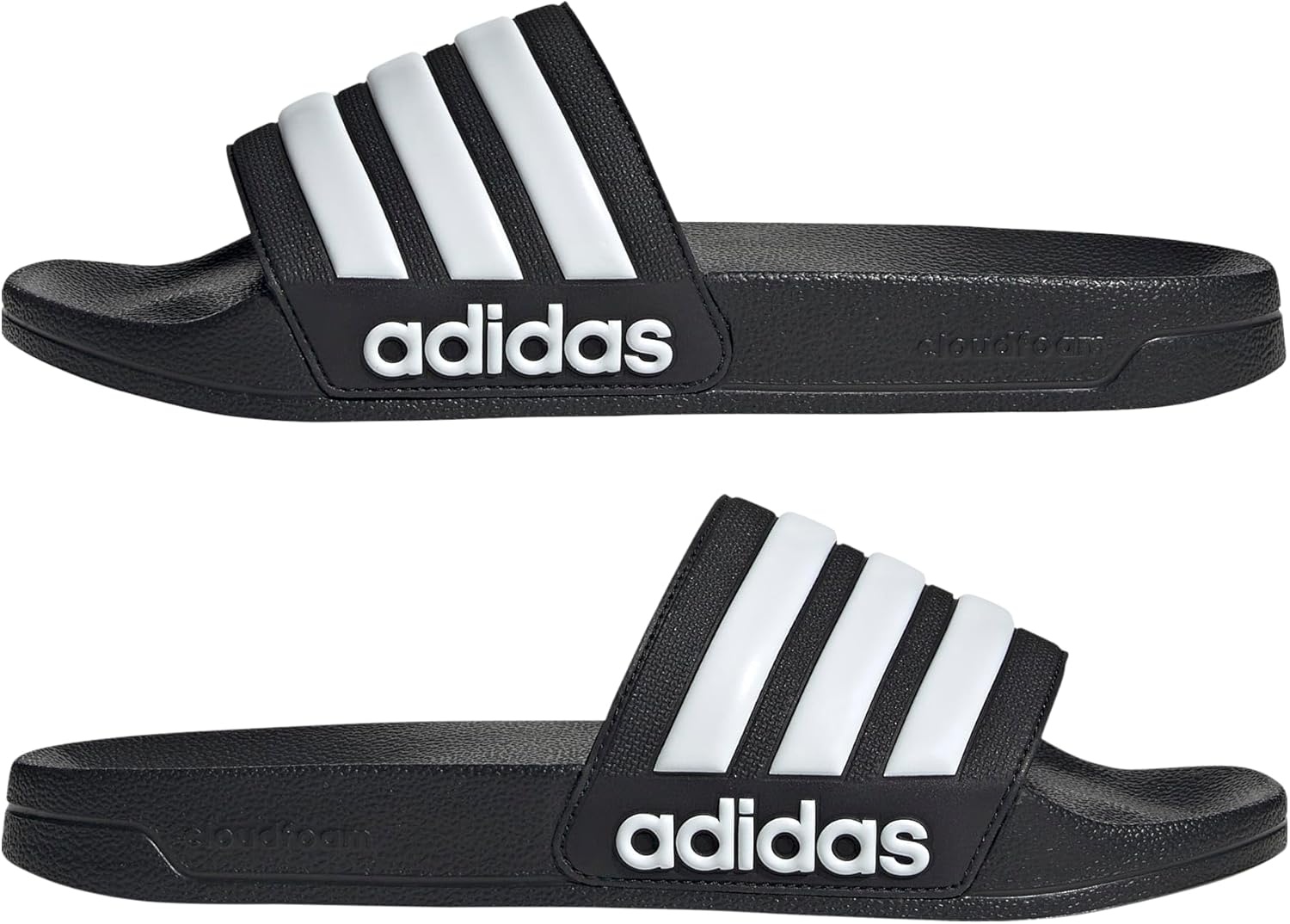 image:imageadidas Unisex Adult Adilette Shower Slide SandalBlackWhiteWhite2022