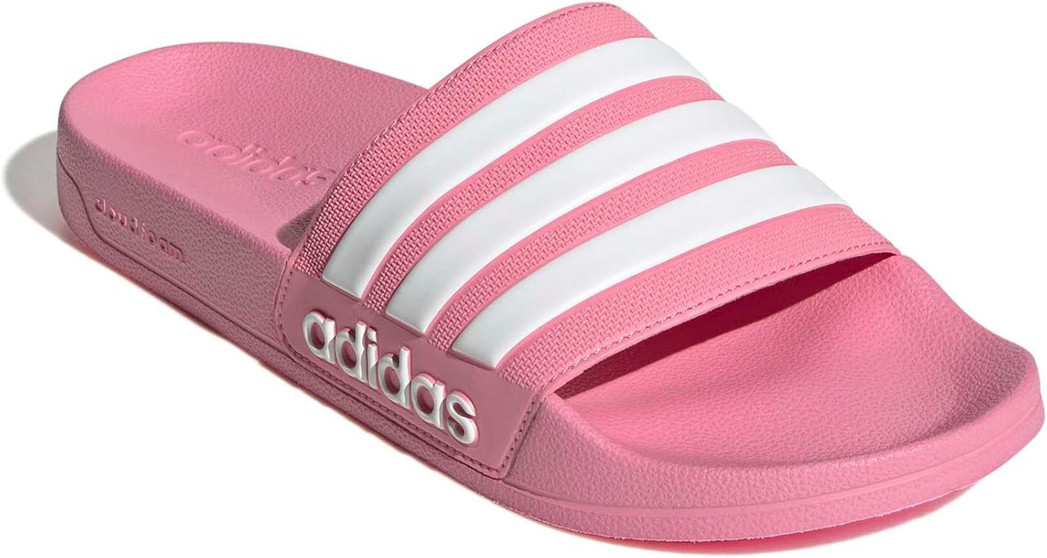image:imageadidas Unisex Adult Adilette Shower Slide SandalBliss PinkWhiteBliss Pink