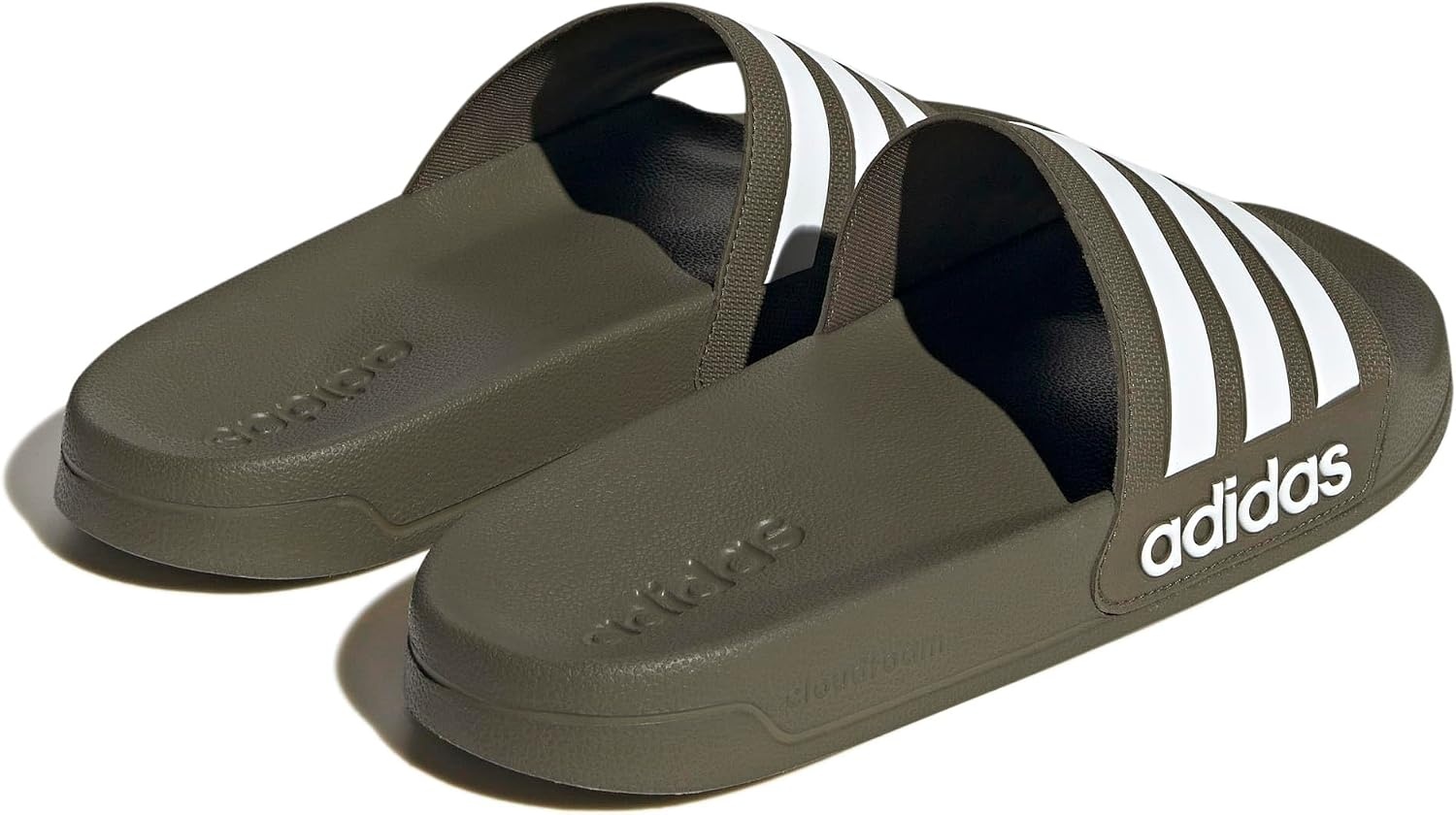 image:imageadidas Unisex Adult Adilette Shower Slide SandalOlive StrataWhiteOlive Strata