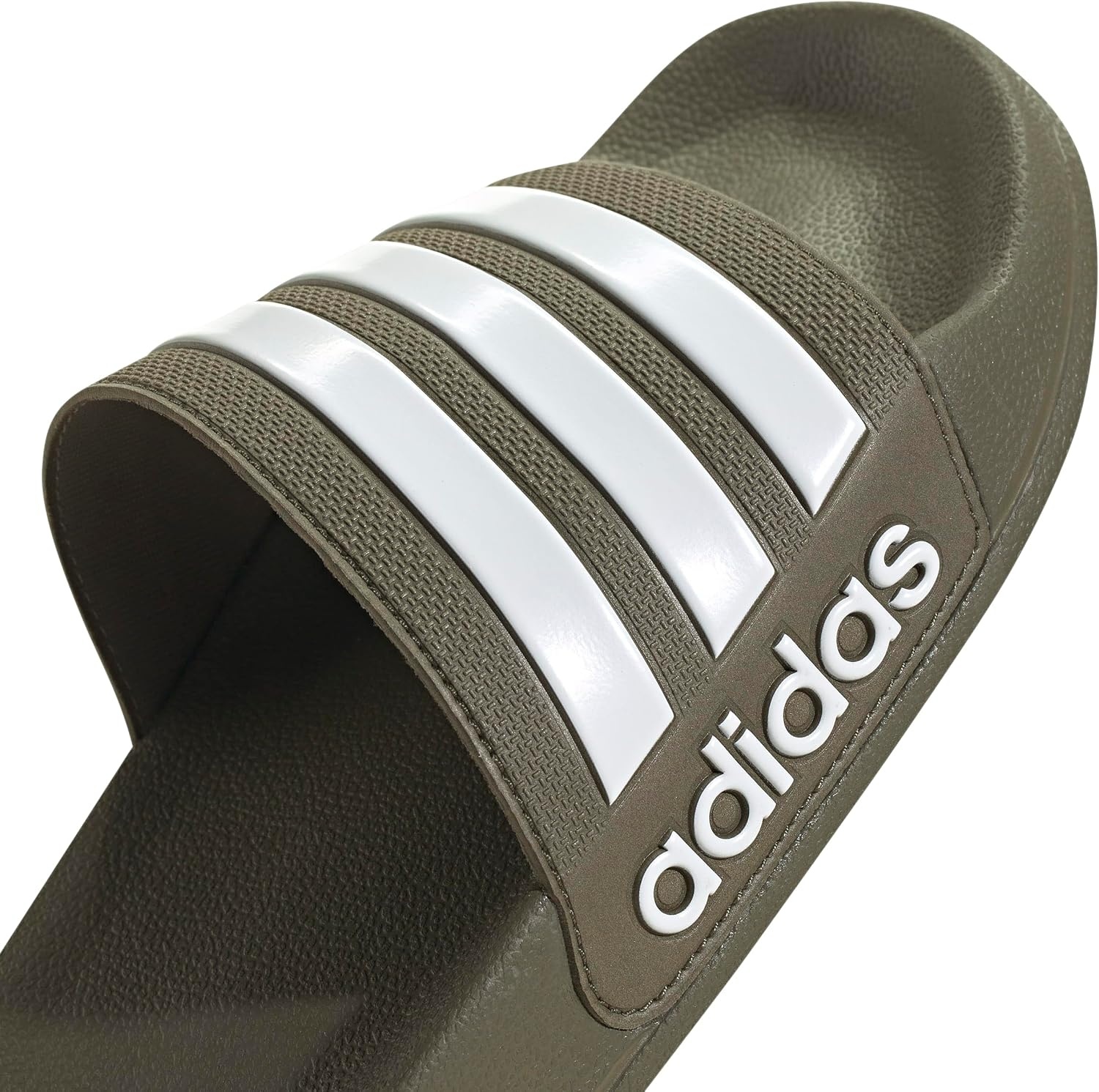 image:imageadidas Unisex Adult Adilette Shower Slide SandalOlive StrataWhiteOlive Strata