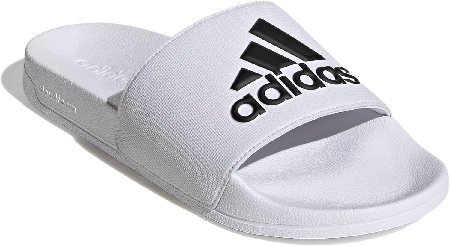 image:imageadidas Unisex Adult Adilette Shower Slide SandalWhiteBlackWhite