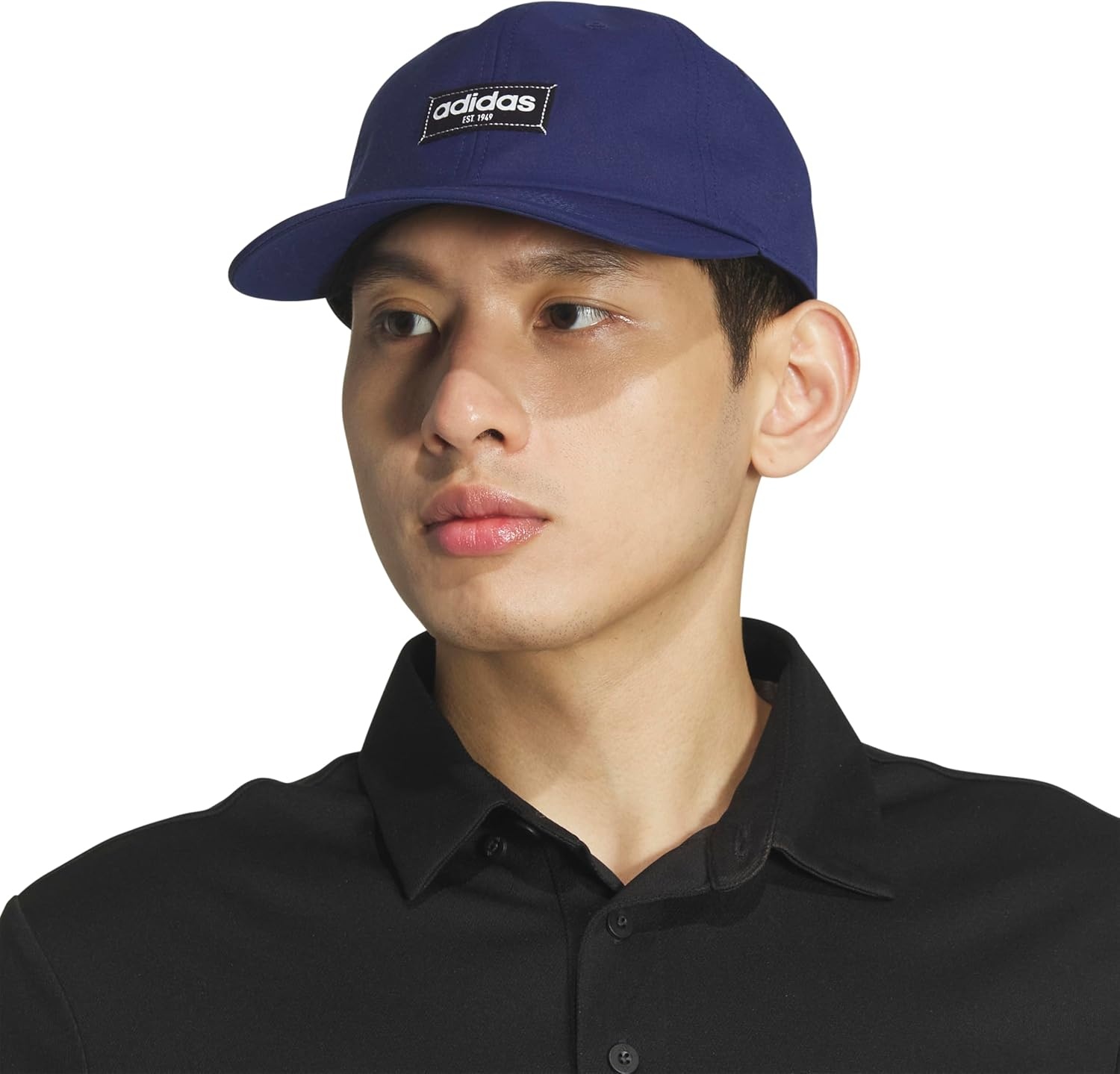 image:imageadidas Unisex Adult Court Hat Relaxed Fit Retro Strapback Baseball CapDark BlueBlackWhite