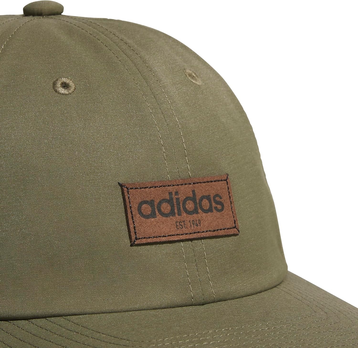 image:imageadidas Unisex Adult Court Hat Relaxed Fit Retro Strapback Baseball CapOlive Strata GreenEarth Strata BrownBlack