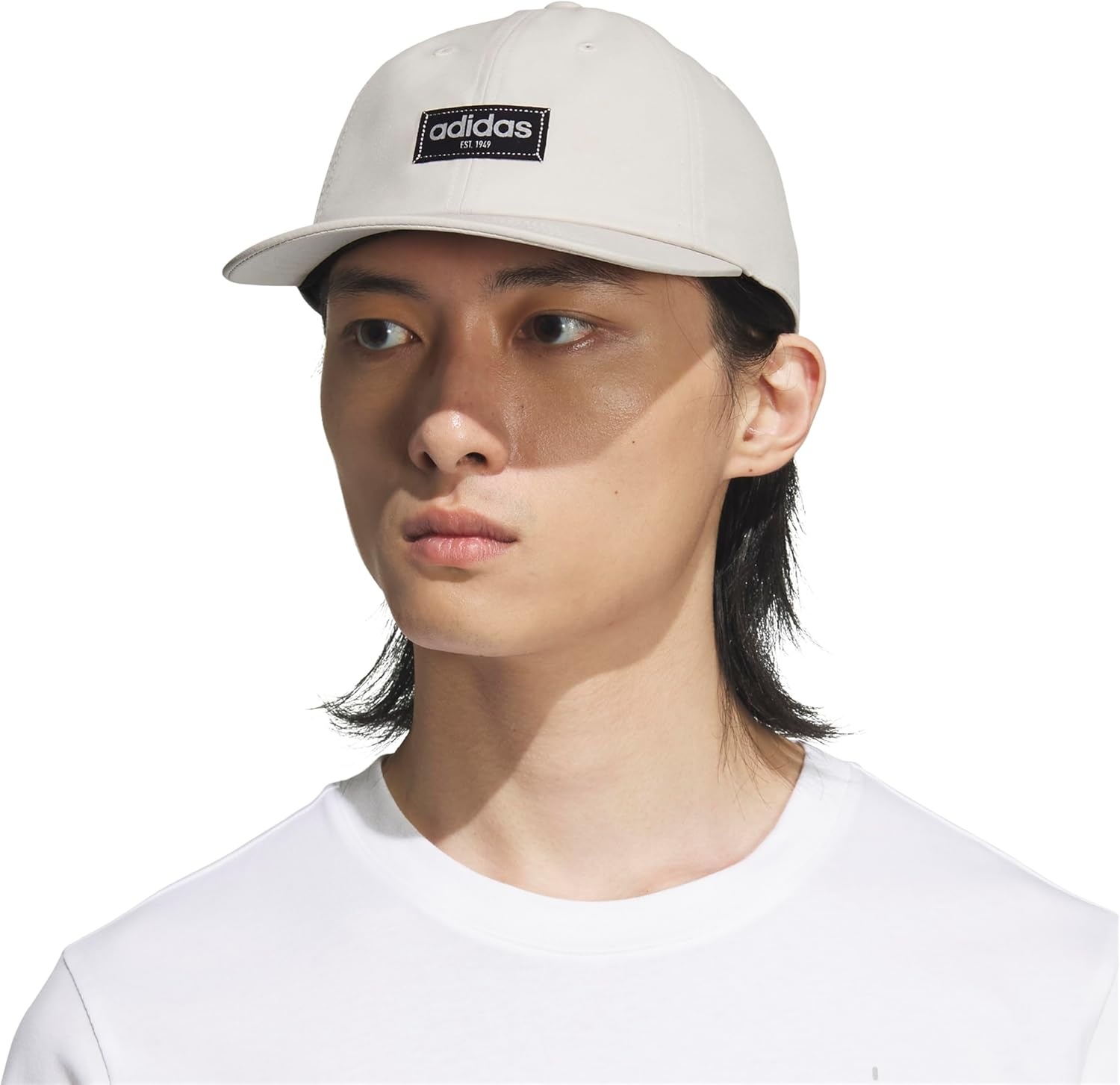 image:imageadidas Unisex Adult Court Hat Relaxed Fit Retro Strapback Baseball CapWonder Alumina GreyBlack