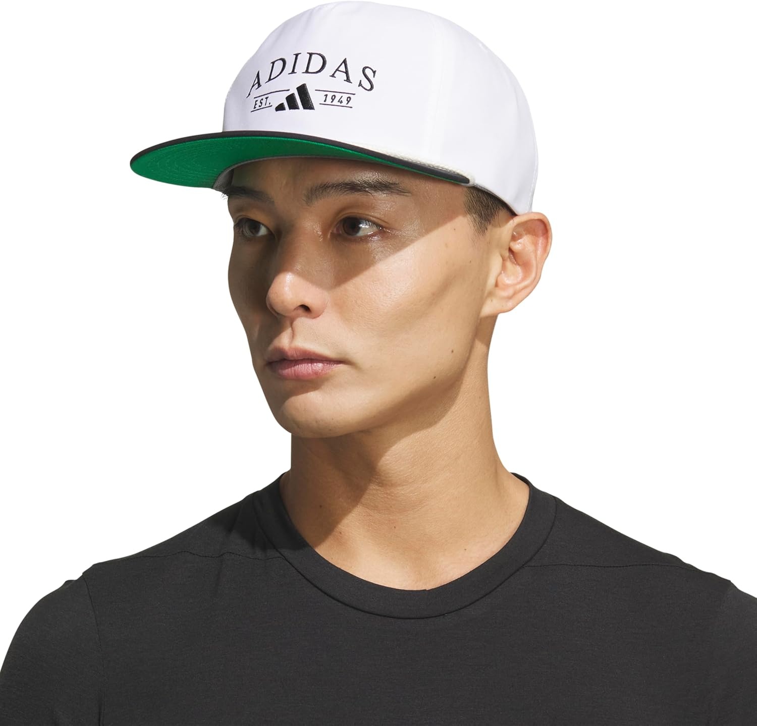 image:imageadidas Unisex Adult Foundation Strapback Hat Adjustable Baseball Cap with Classic LogoOff WhiteBlack