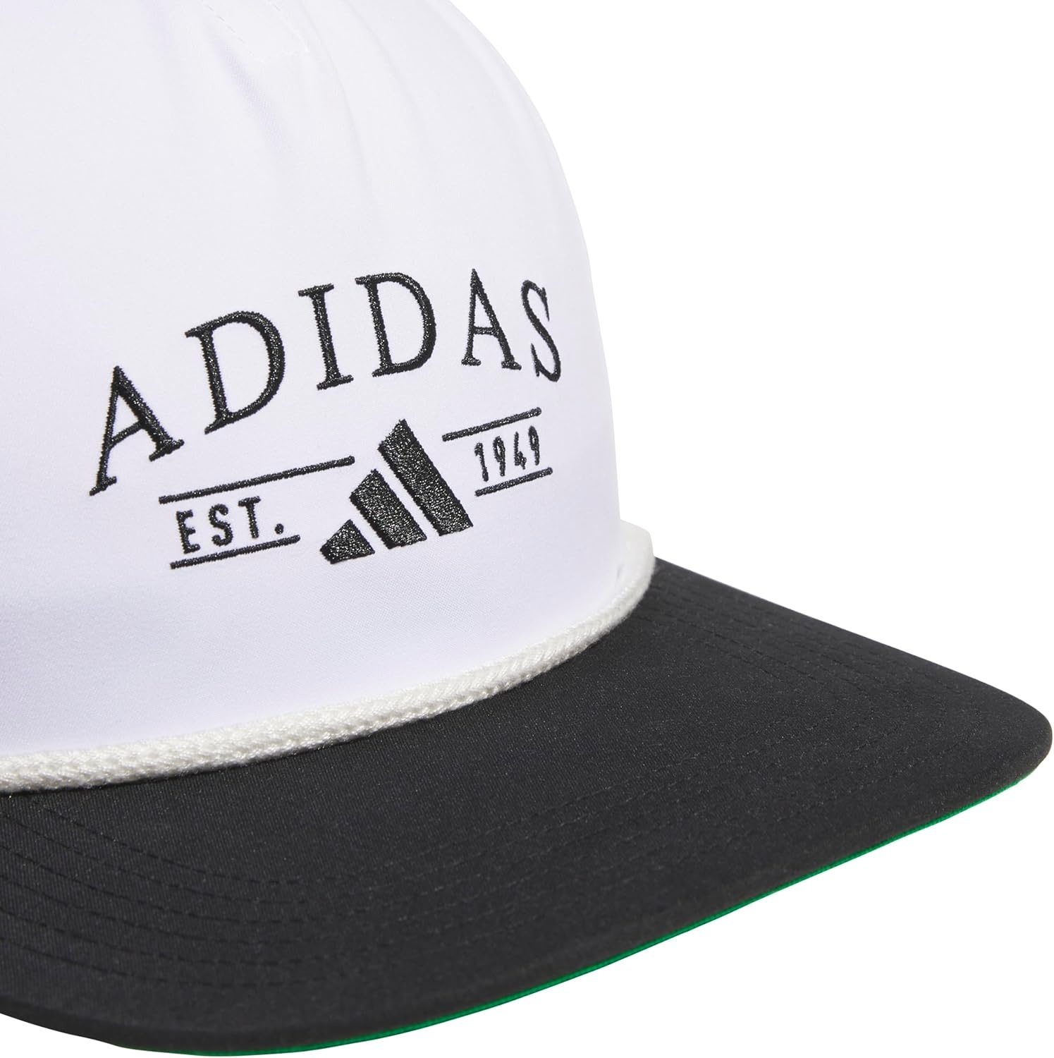 image:imageadidas Unisex Adult Foundation Strapback Hat Adjustable Baseball Cap with Classic LogoOff WhiteBlack