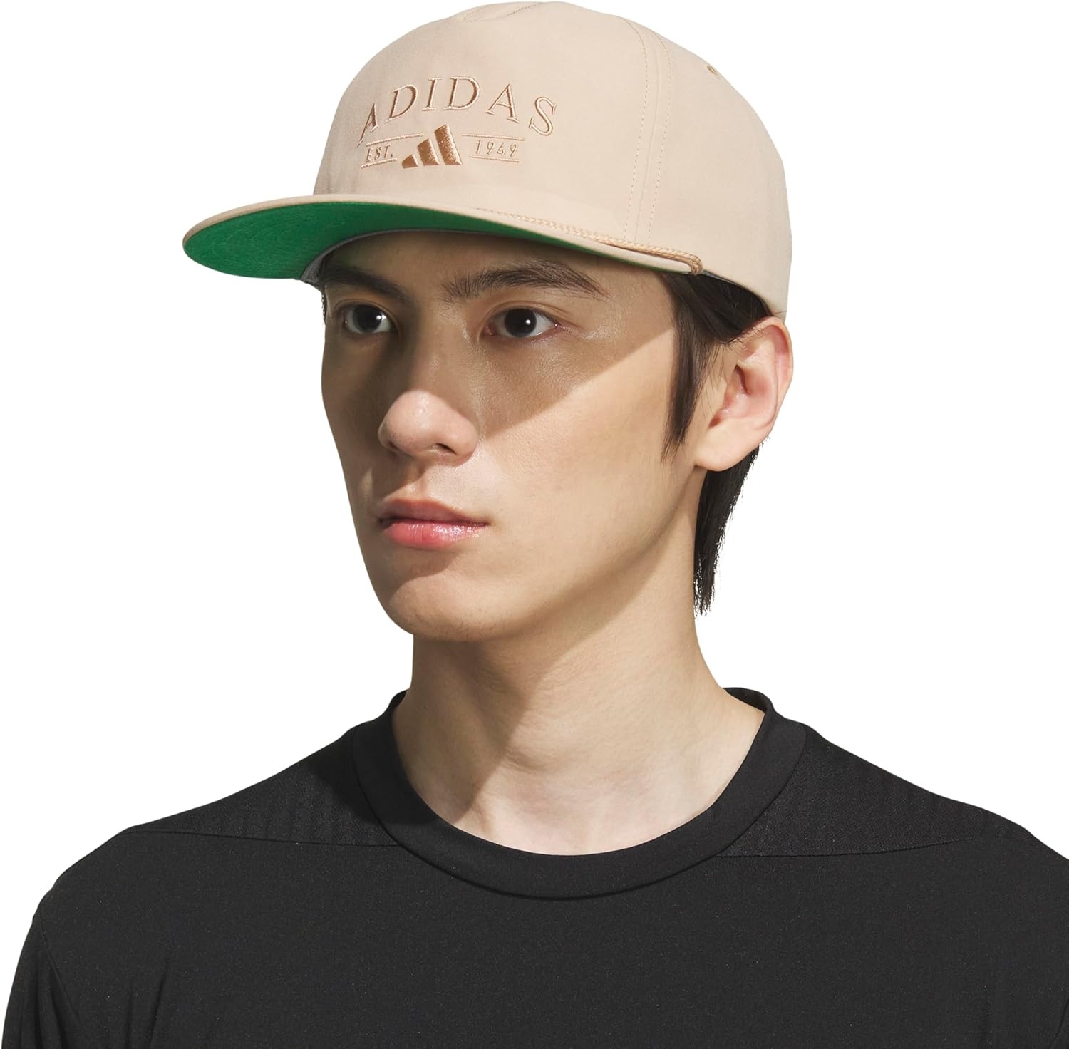 image:imageadidas Unisex Adult Foundation Strapback Hat Adjustable Baseball Cap with Classic LogoWarm Sandstone BeigeBrown Desert