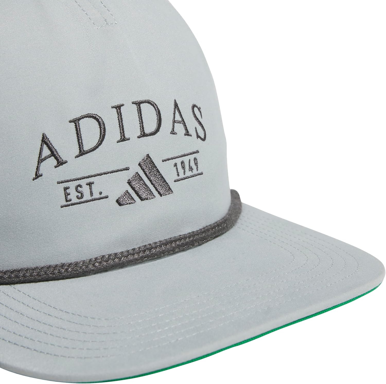 image:imageadidas Unisex Adult Foundation Strapback Hat Adjustable Baseball Cap with Classic LogoWonder Sage GreenGrey Six