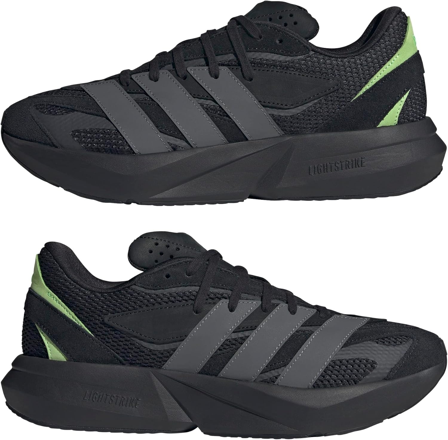 image:imageadidas Unisex Adult Lightblaze Athletic SandalsBlackGreyLime Burst