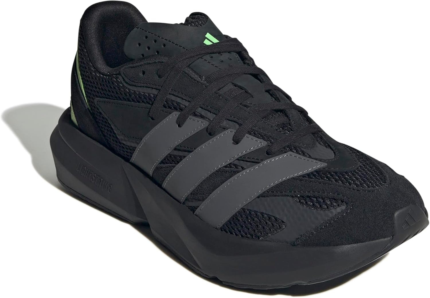 image:imageadidas Unisex Adult Lightblaze Athletic SandalsBlackGreyLime Burst