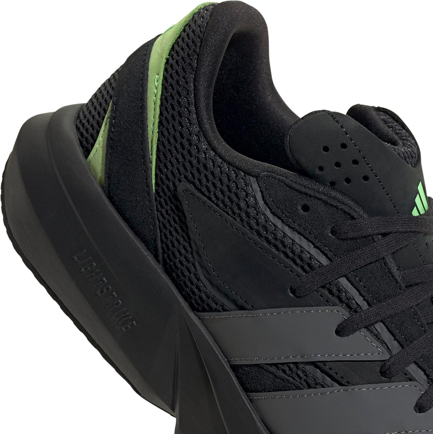 image:imageadidas Unisex Adult Lightblaze Athletic SandalsBlackGreyLime Burst