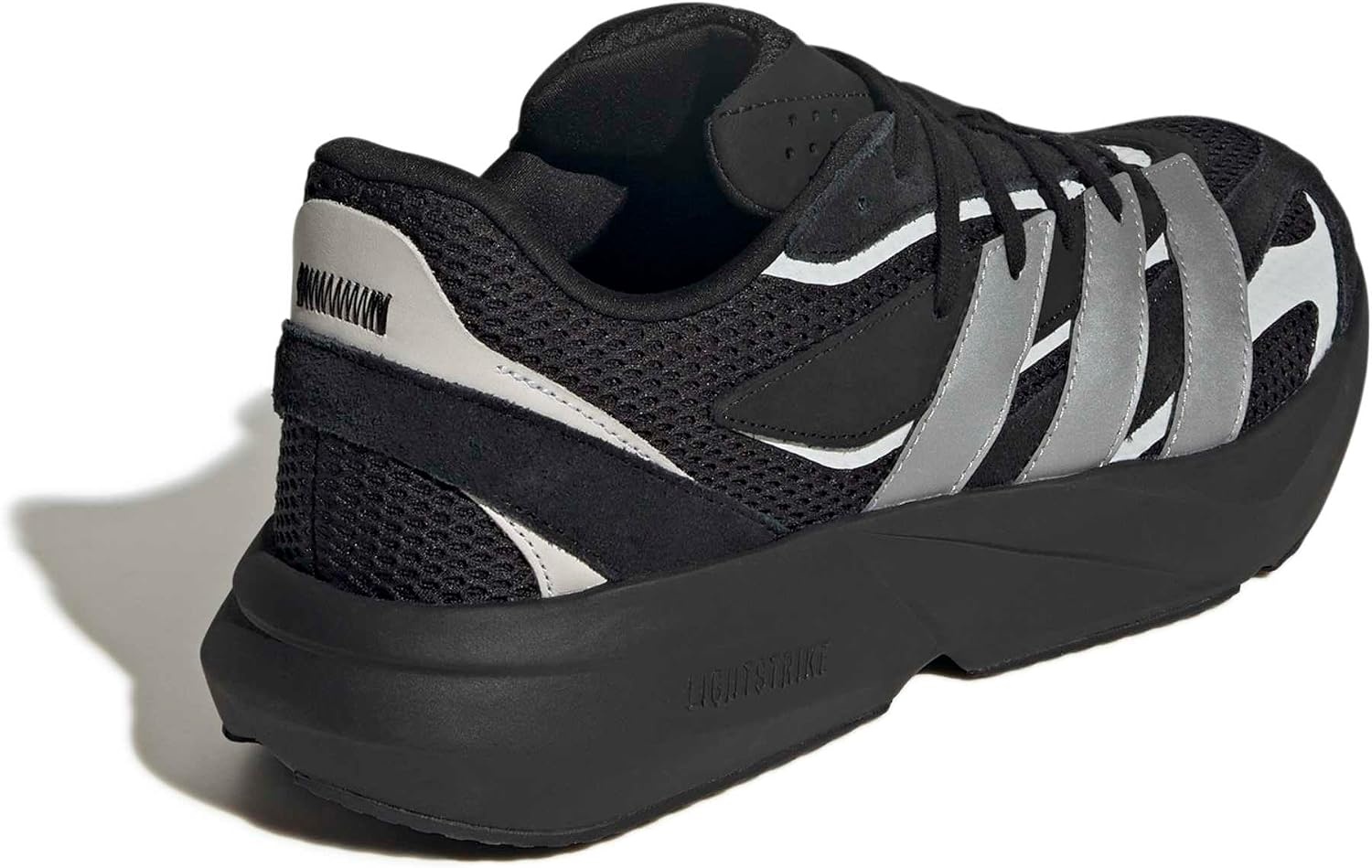 image:imageadidas Unisex Adult Lightblaze Athletic SandalsBlackMatte SilverBlack