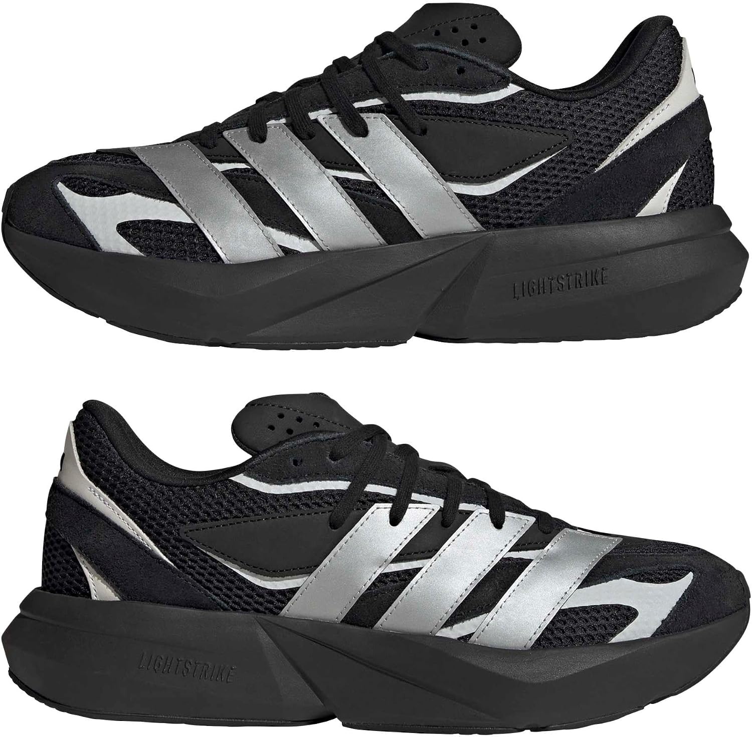image:imageadidas Unisex Adult Lightblaze Athletic SandalsBlackMatte SilverBlack