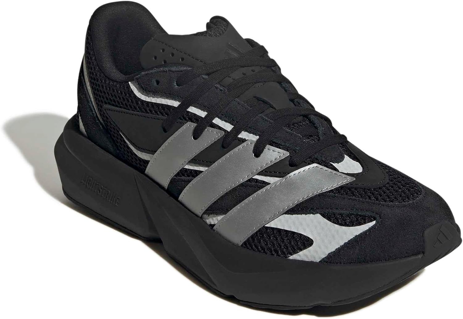image:imageadidas Unisex Adult Lightblaze Athletic SandalsBlackMatte SilverBlack