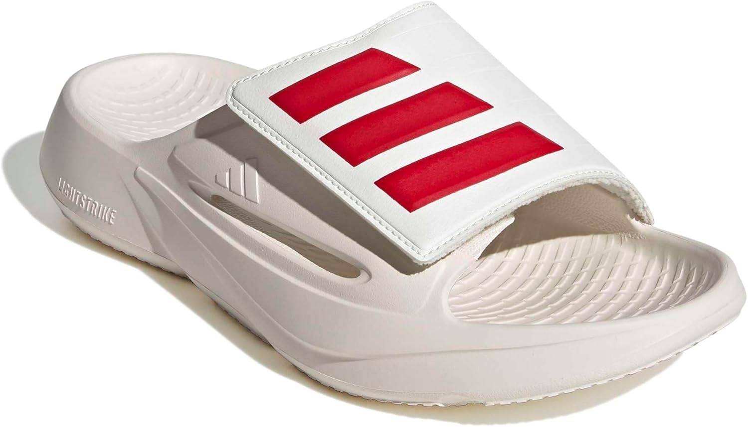 image:imageadidas Unisex Adult Lightblaze Athletic SandalsOff WhiteBetter ScarletOff White