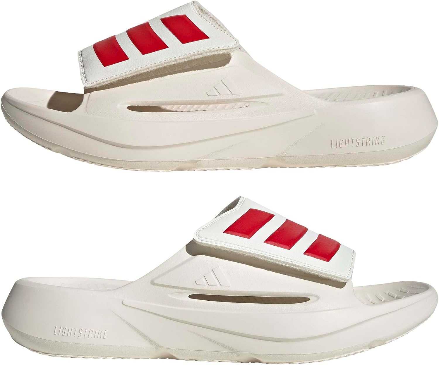 image:imageadidas Unisex Adult Lightblaze Athletic SandalsOff WhiteBetter ScarletOff White