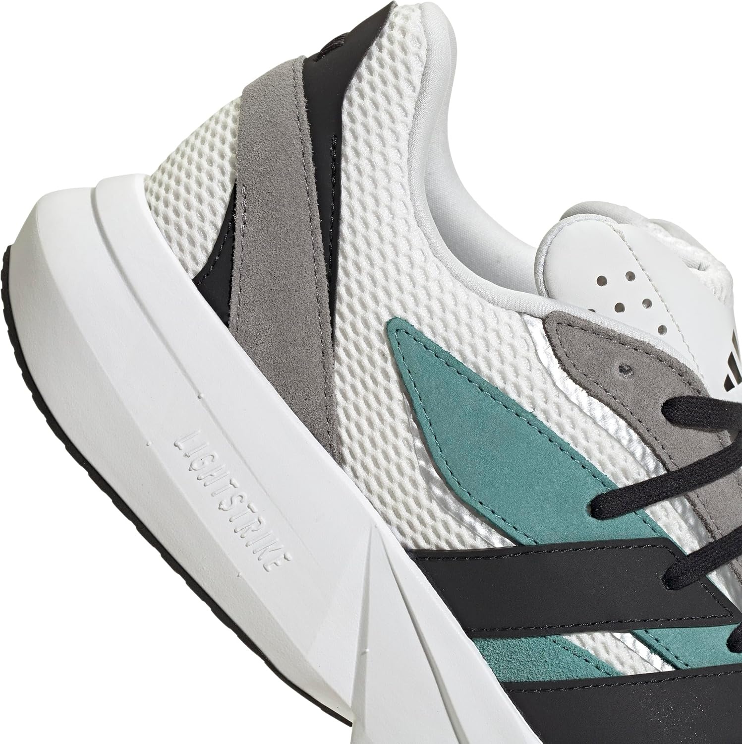 image:imageadidas Unisex Adult Lightblaze Athletic SandalsWhiteBlackCollegiate Green