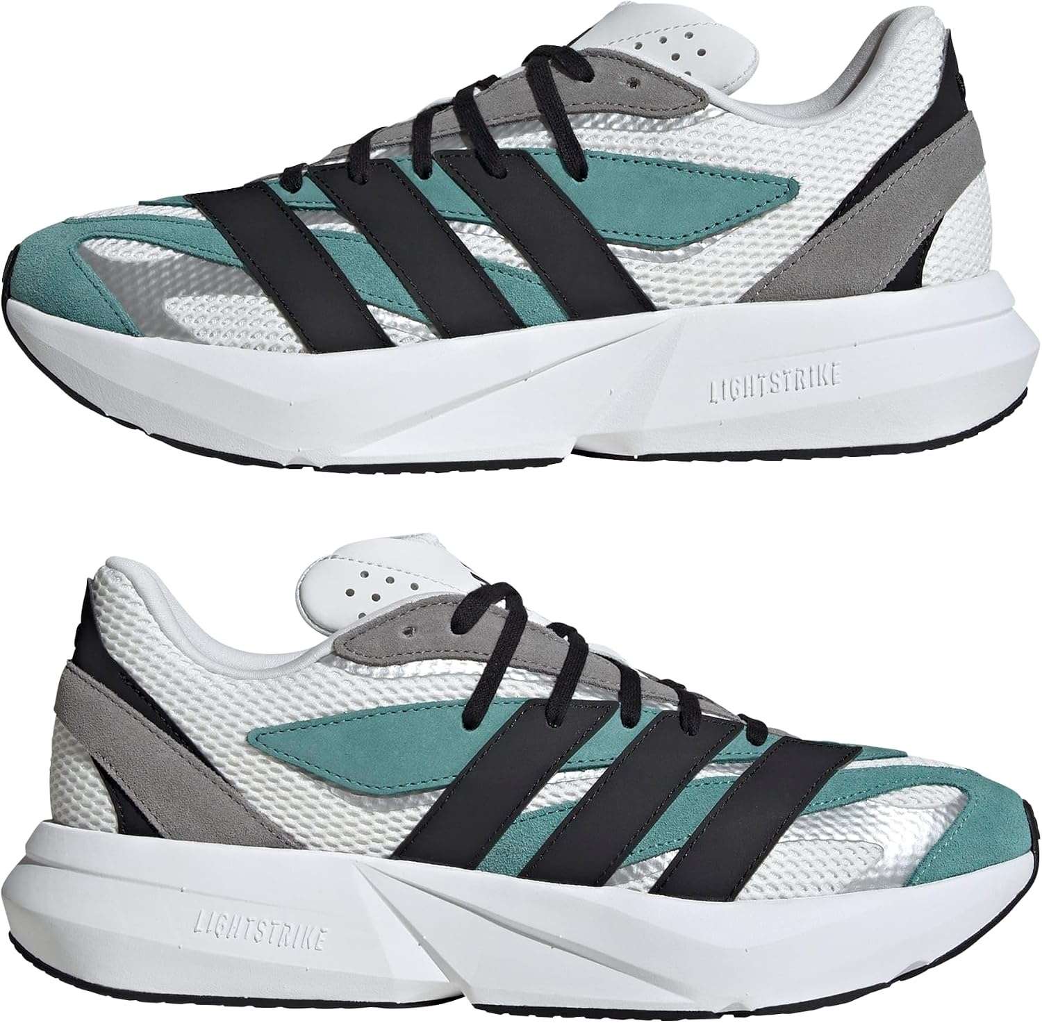 image:imageadidas Unisex Adult Lightblaze Athletic SandalsWhiteBlackCollegiate Green