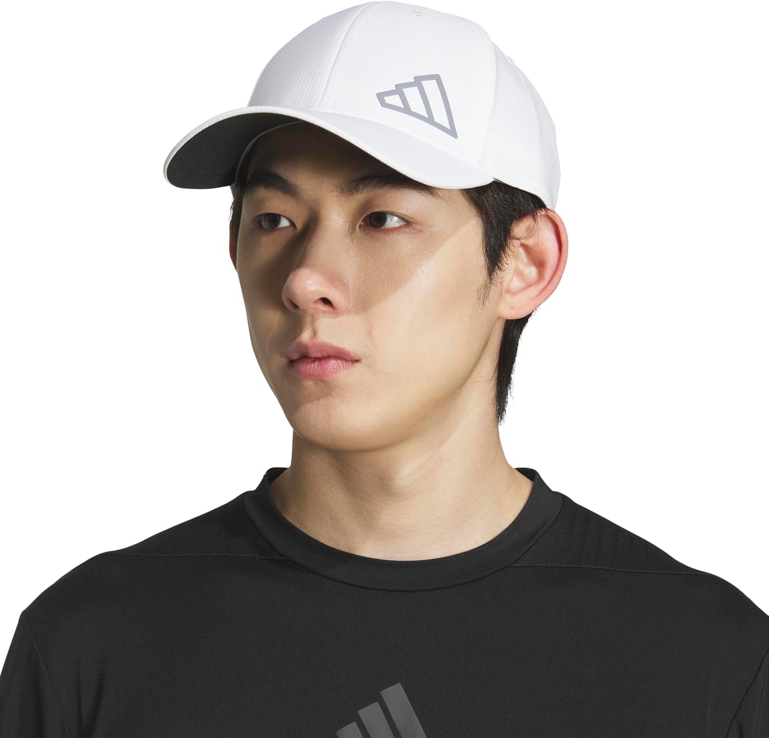 image:imageadidas Unisex Adult Showcase Hat Showcase Adjustable Athletic Sports CapWhiteGreyBlack