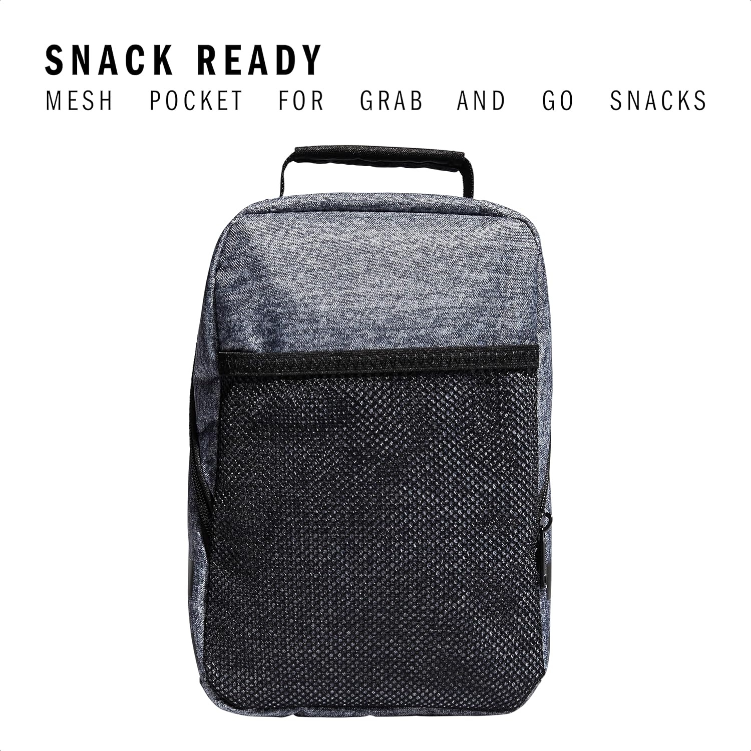 image:imageadidas Unisex Santiago Lunch Bag Cooler for Women and Men Insulated Food Container Box with Mesh PocketJersey Onix GreyBlack10