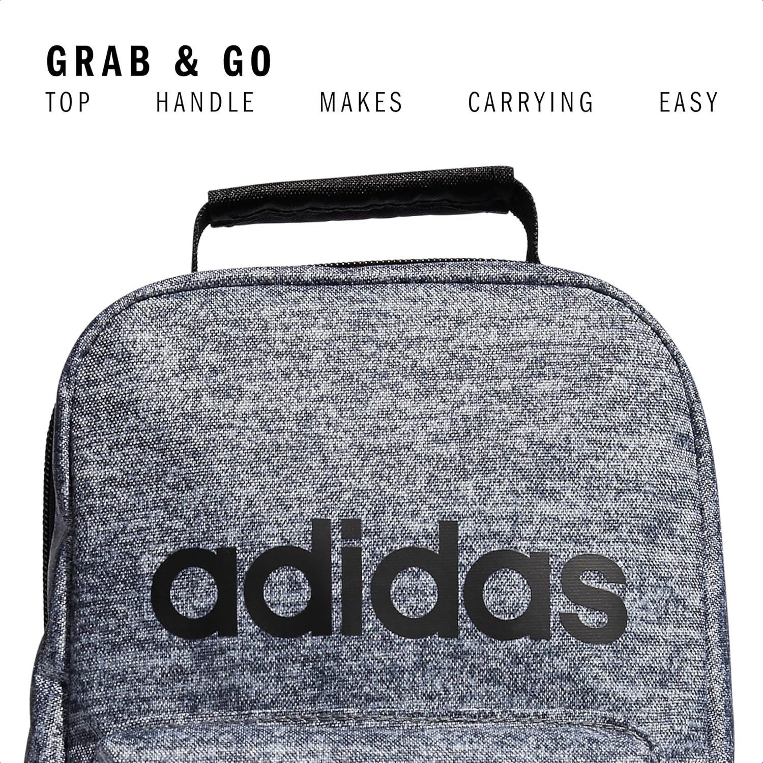 image:imageadidas Unisex Santiago Lunch Bag Cooler for Women and Men Insulated Food Container Box with Mesh PocketJersey Onix GreyBlack10