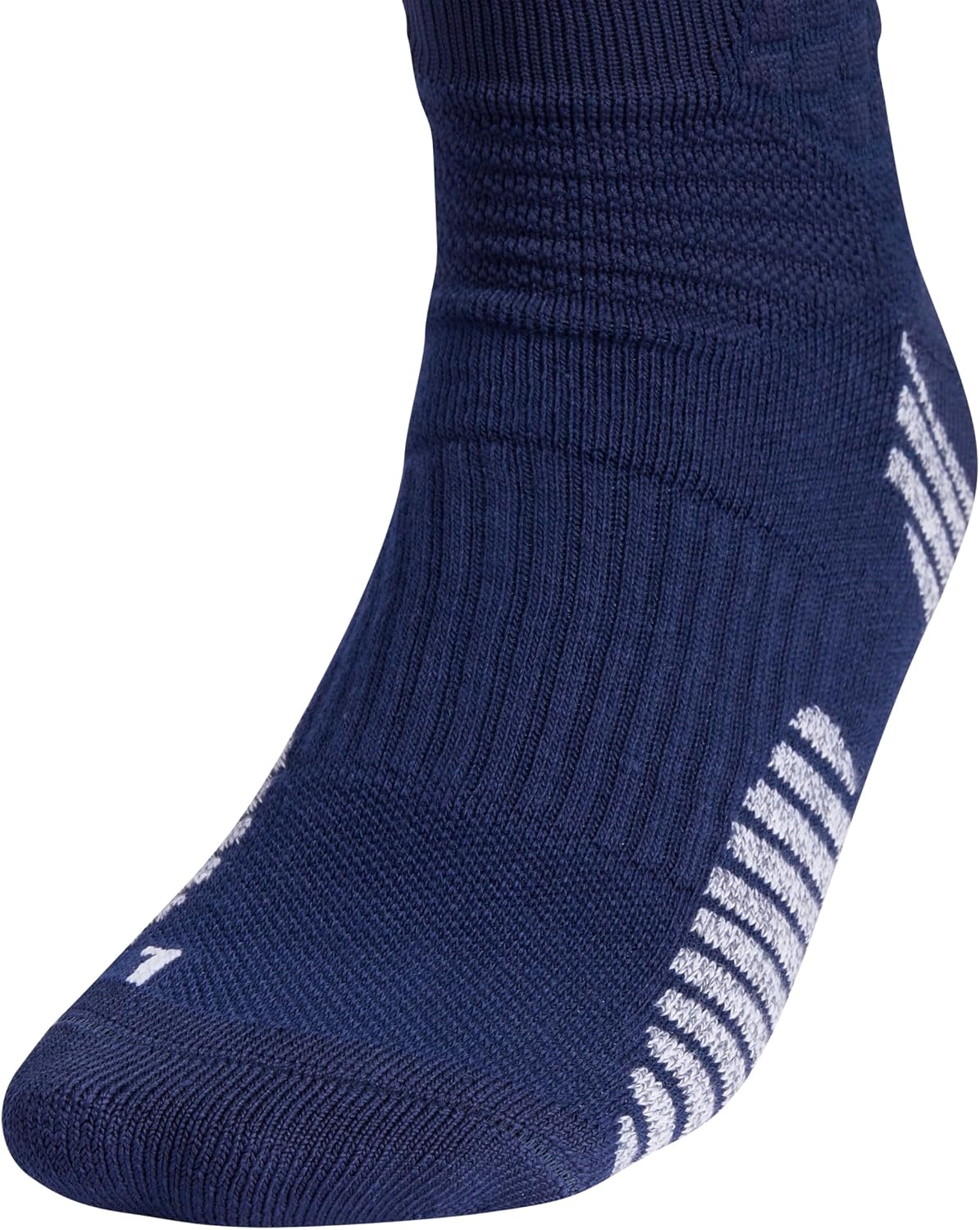 image:imageadidas Unisex Select Basketball Socks 1 PairTeam Navy BlueWhite1Crew