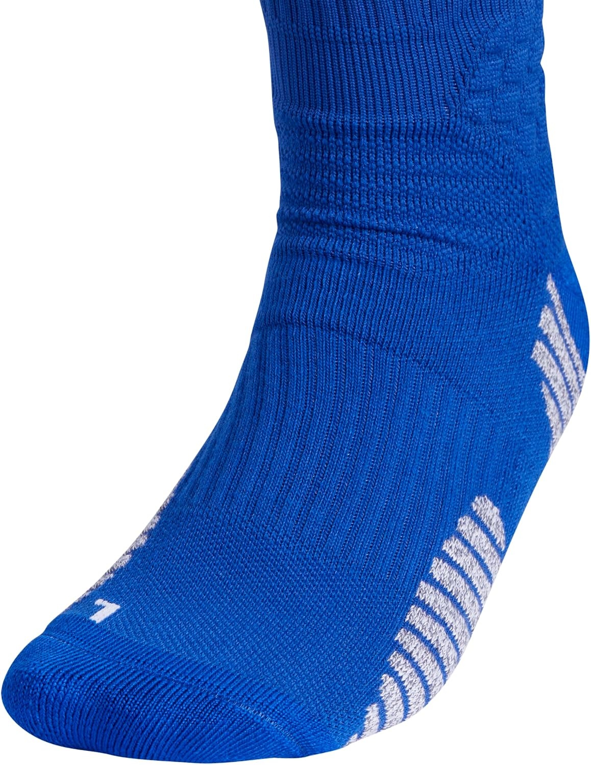 image:imageadidas Unisex Select Basketball Socks 1 PairTeam Royal BlueWhite1Crew