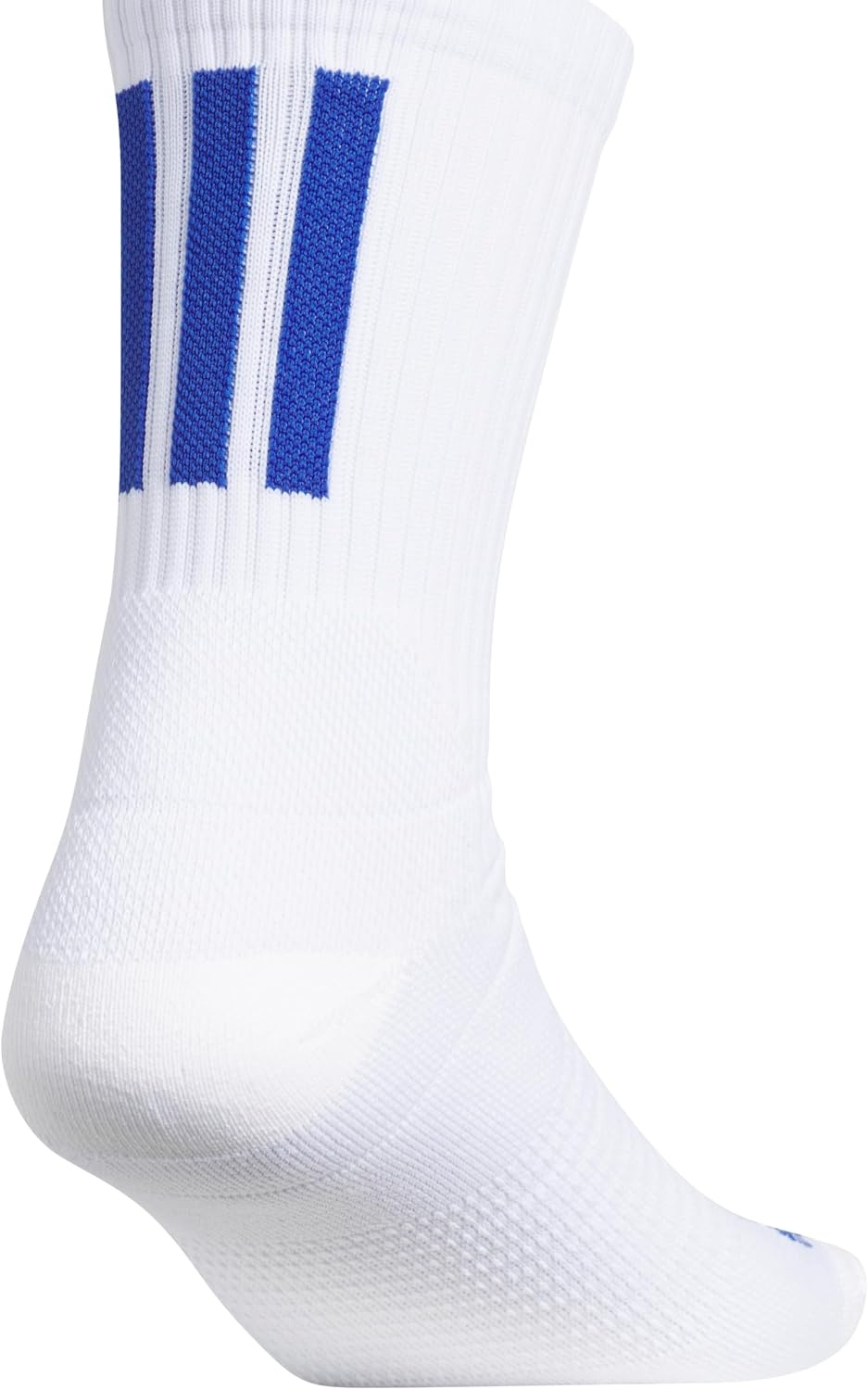 image:imageadidas Unisex Select Basketball Socks 1 PairWhiteTeam Royal Blue2Quarter