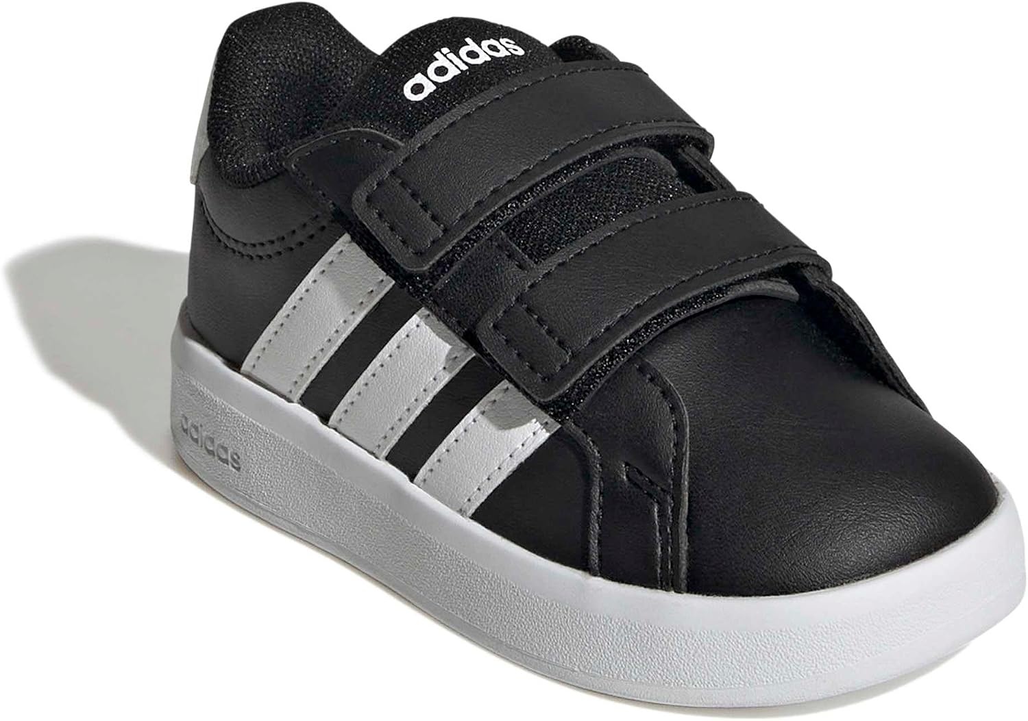 image:imageadidas UnisexBaby Grand Court 30 Hook amp LoopBlackWhiteWhite