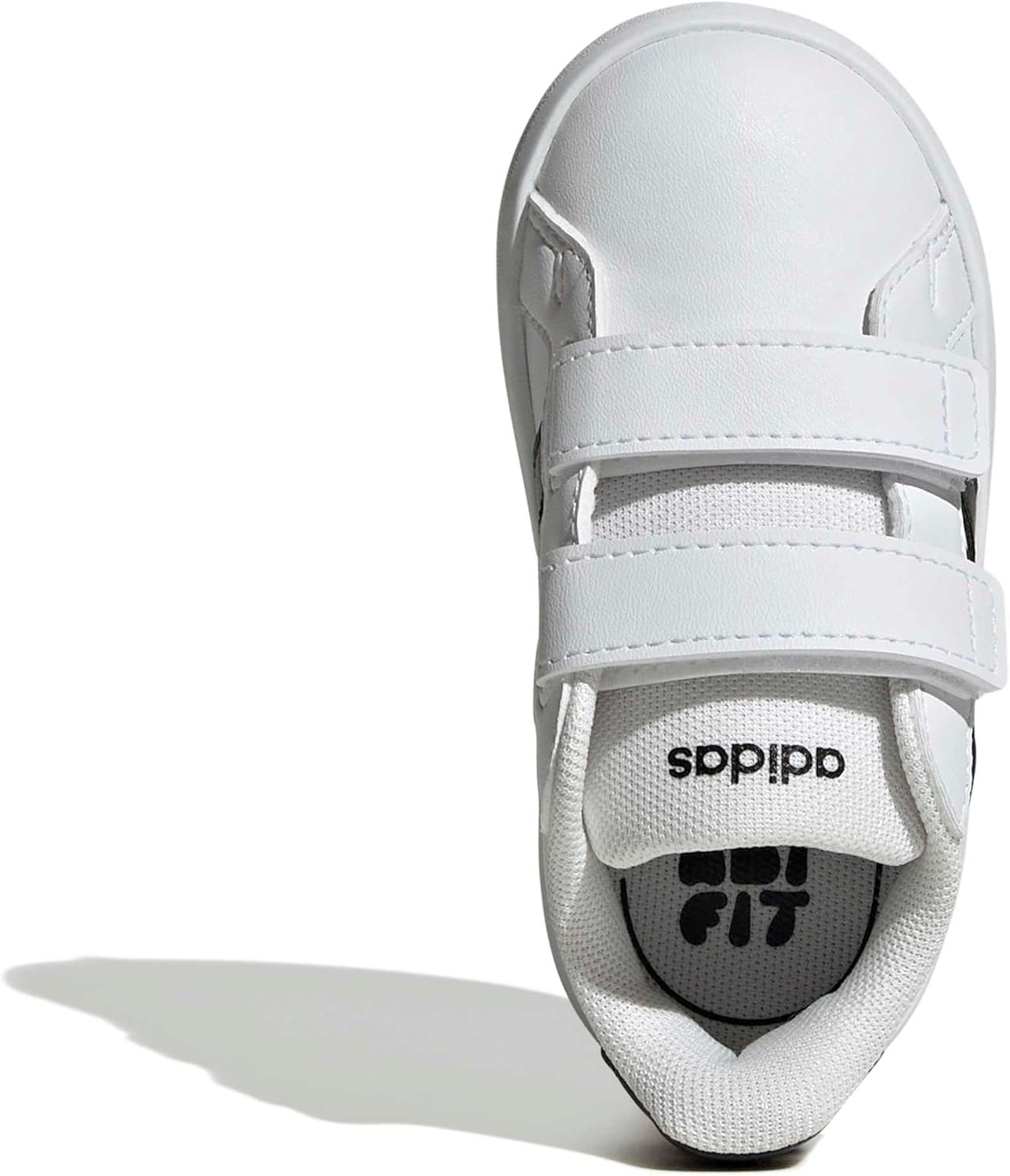 image:imageadidas UnisexBaby Grand Court 30 Hook amp LoopWhiteBlackWhite