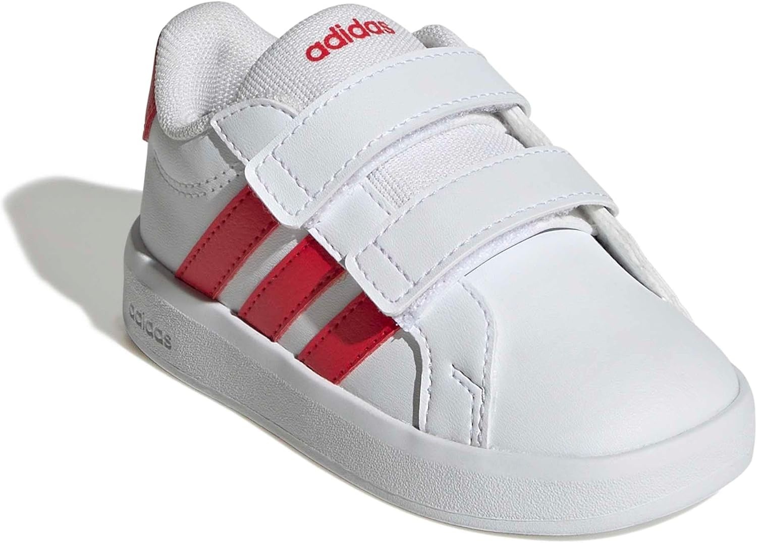 image:imageadidas UnisexBaby Grand Court 30 Hook amp LoopWhitePure RubyPure Ruby