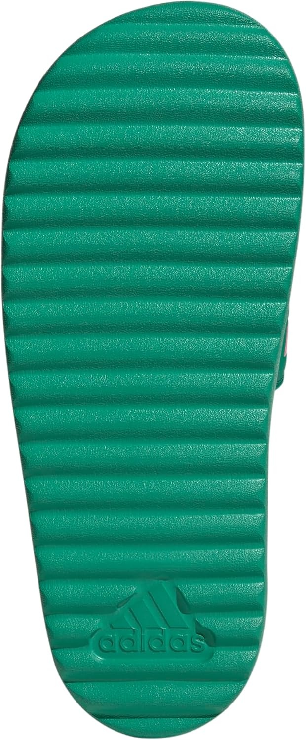 image:imageadidas Womens Adilette Platform Slide SandalsCourt GreenBliss PinkBliss Pink
