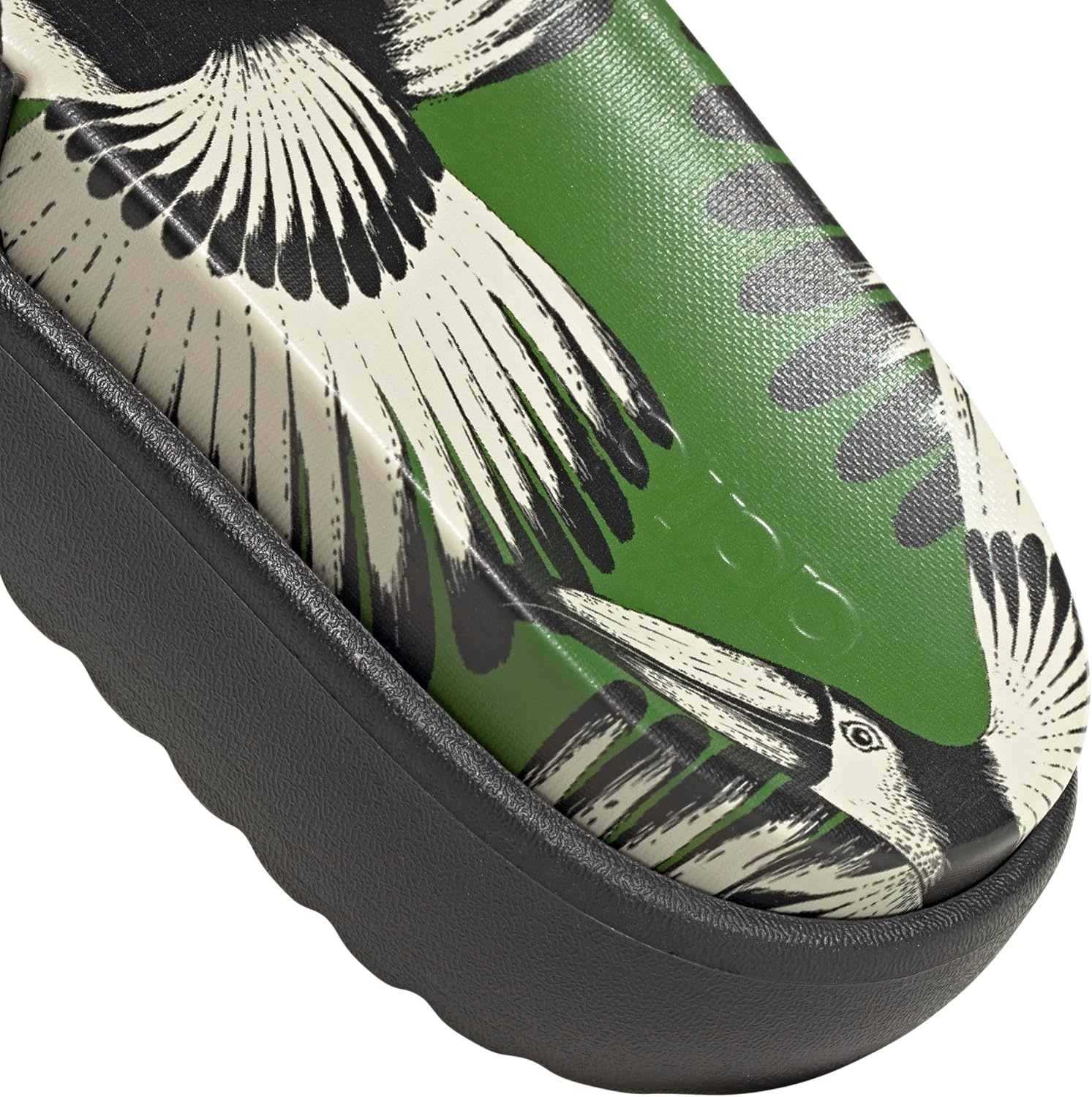 image:imageadidas Womens Adilette Platform Slide SandalsCrew GreenBlackBlack