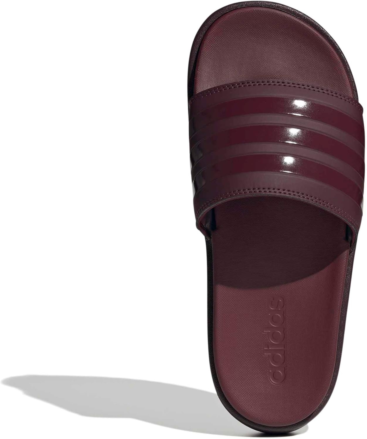 image:imageadidas Womens Adilette Platform Slide SandalsMaroonMaroonShadow Red