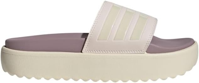 image:imageadidas Womens Adilette Platform Slide SandalsPutty MauveWonder WhitePreloved Fi