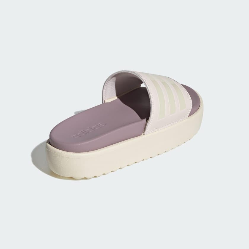 image:imageadidas Womens Adilette Platform Slide SandalsPutty MauveWonder WhitePreloved Fi