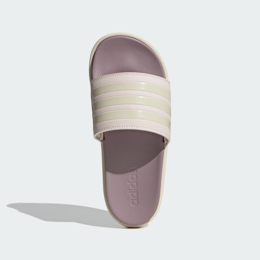 image:imageadidas Womens Adilette Platform Slide SandalsPutty MauveWonder WhitePreloved Fi