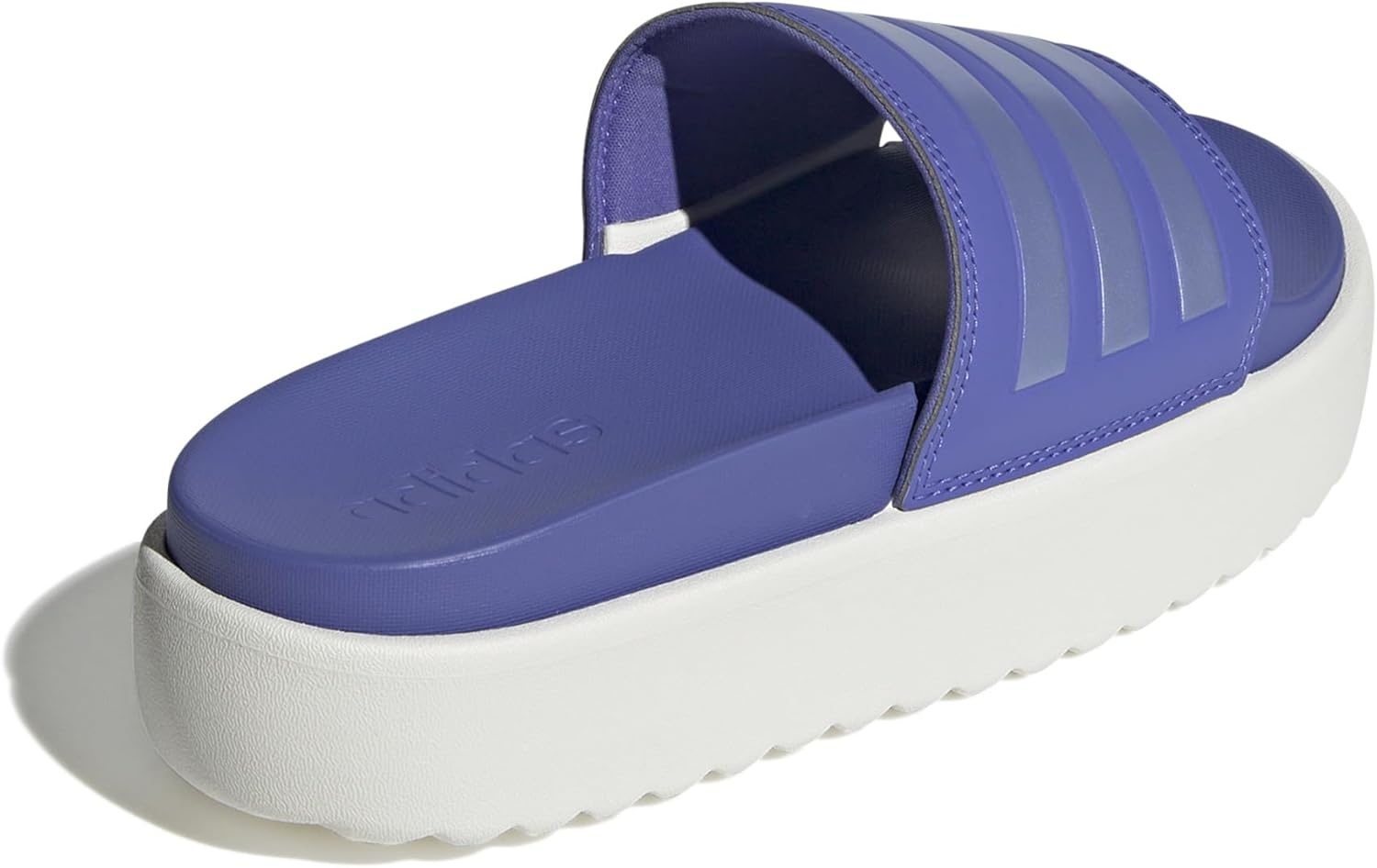 image:imageadidas Womens Adilette Platform Slide SandalsSemi Cobalt BlueBlue Spark MetWhite