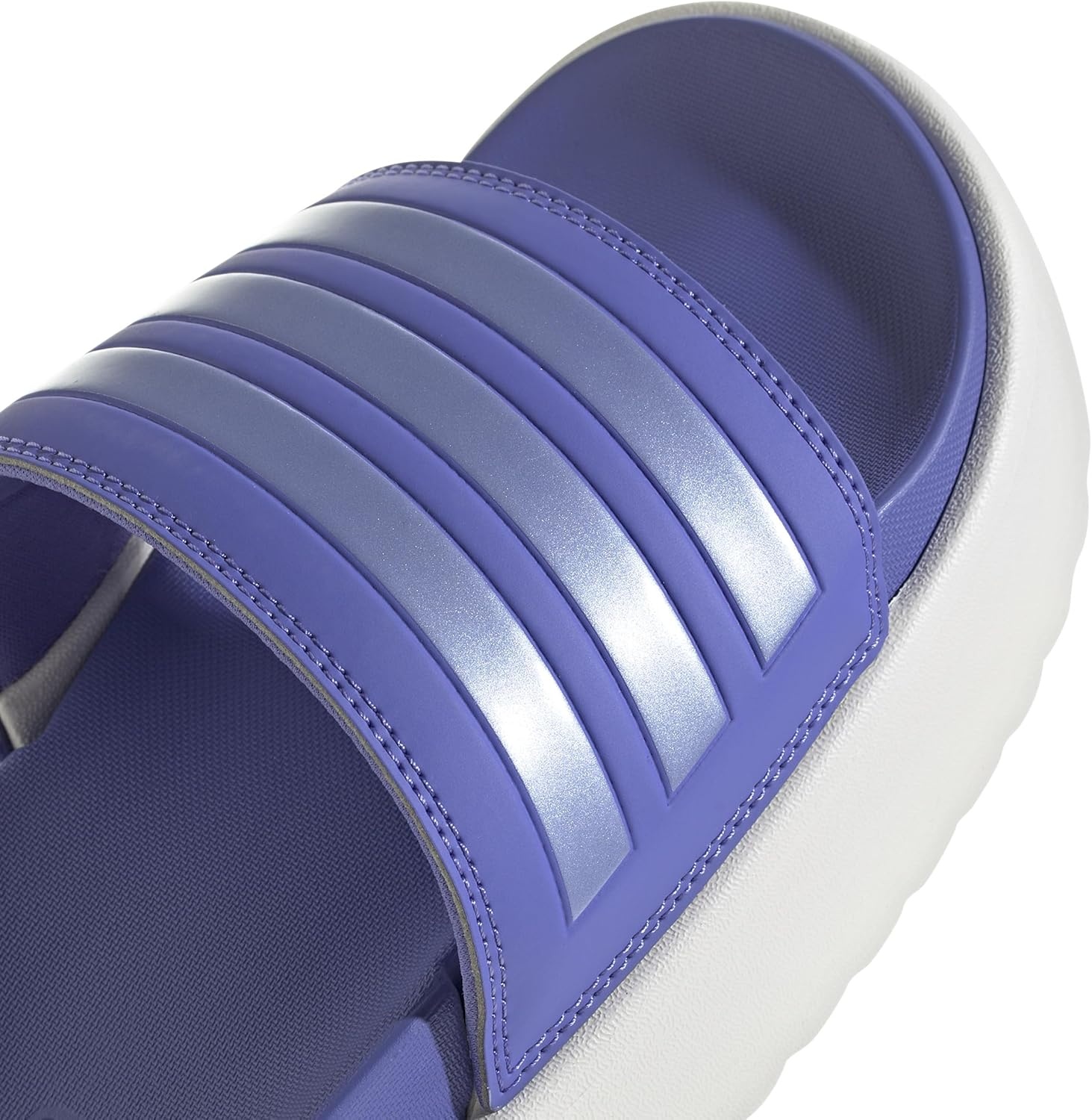 image:imageadidas Womens Adilette Platform Slide SandalsSemi Cobalt BlueBlue Spark MetWhite