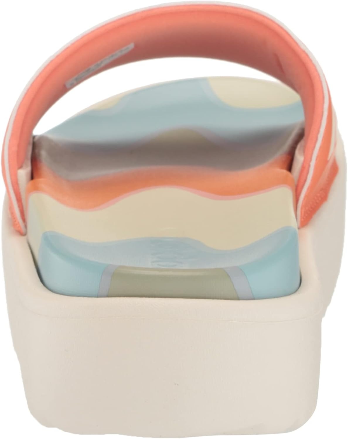 image:imageadidas Womens Adilette Platform Slide SandalsWhiteWhiteSemi Coral