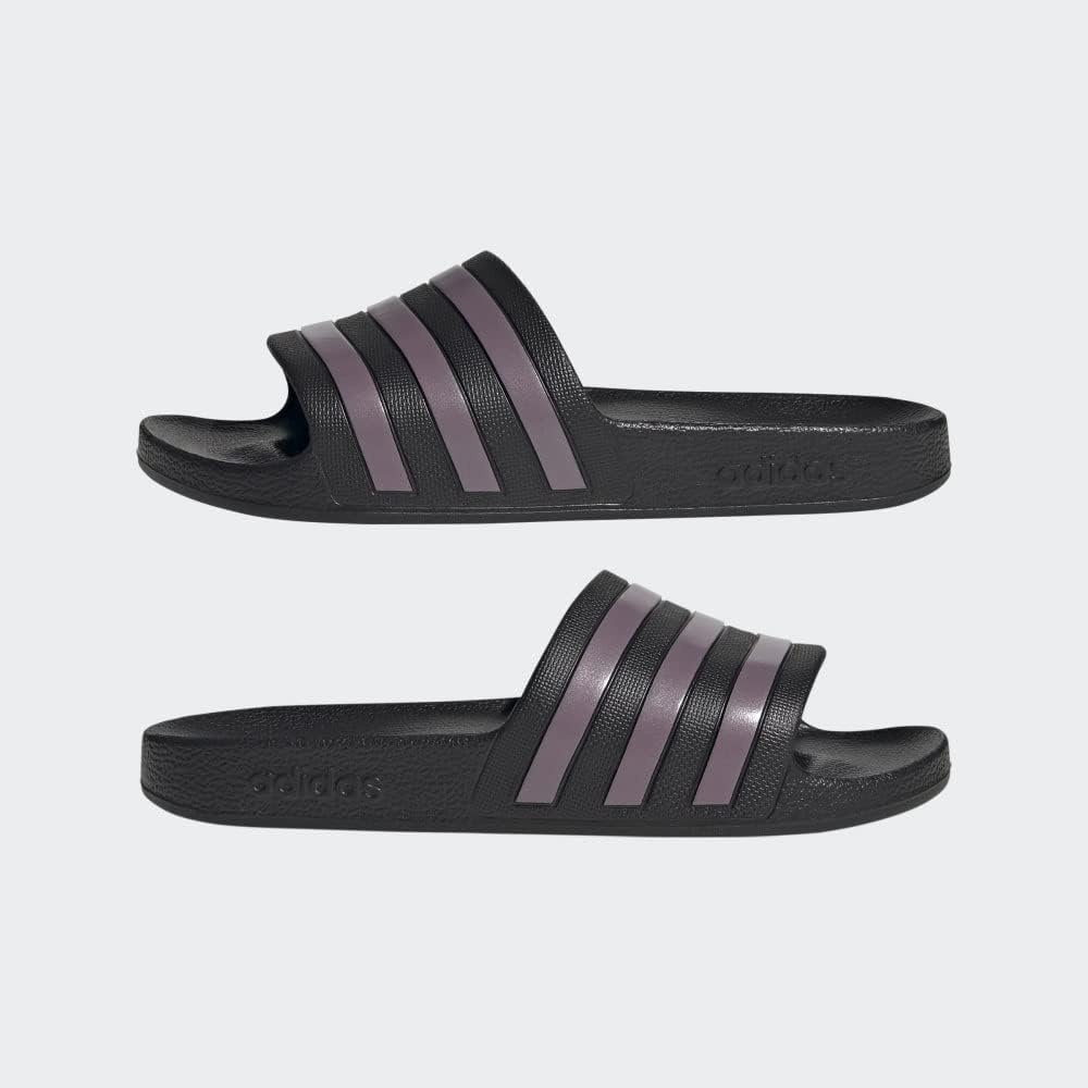 image:imageadidas Womens Adilette SandalBlackMatt Purple MetallicBlack